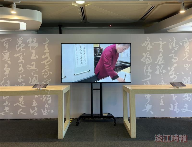 淡江e筆書法體驗 桃機二航廈的出境新行程