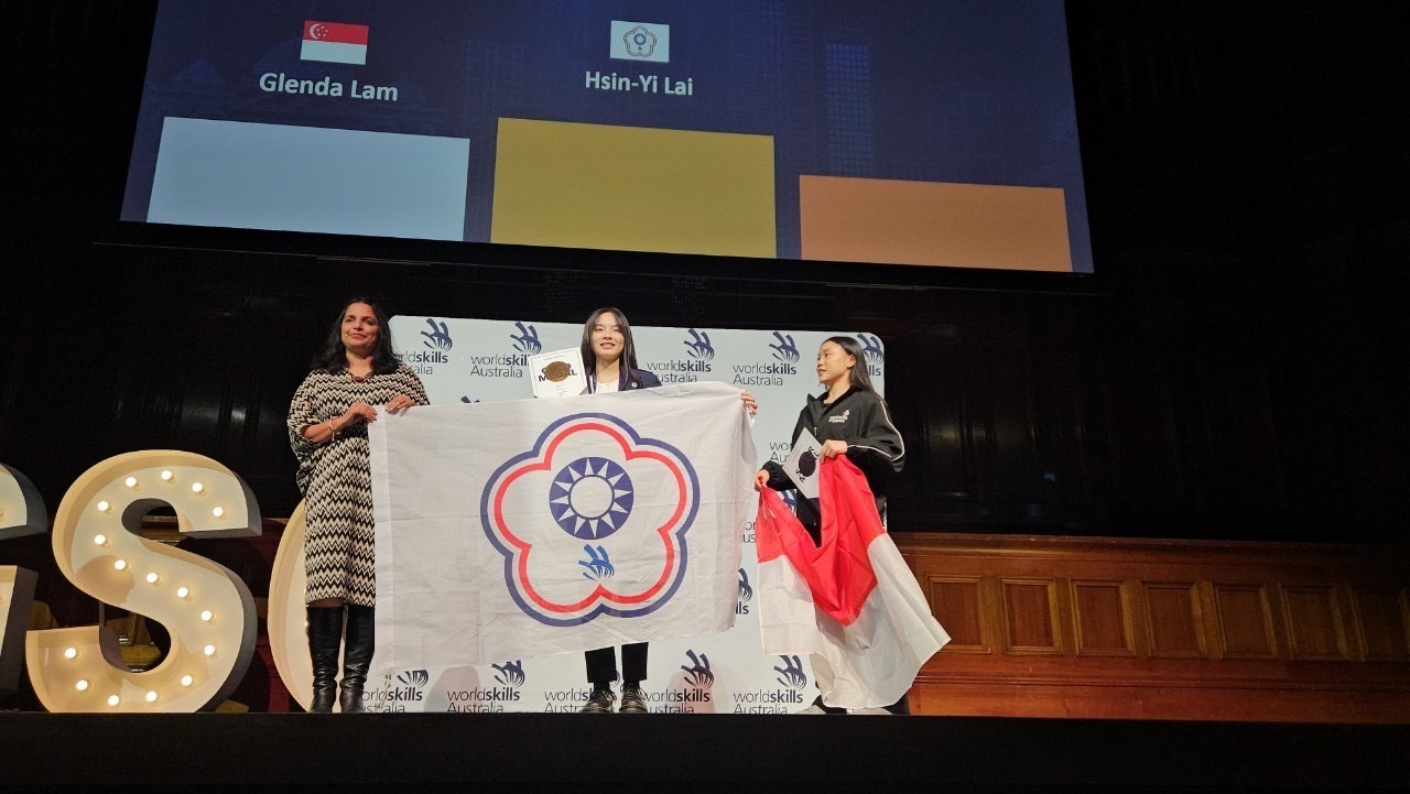 北護大賴欣儀摘得澳洲國際技能競賽健康照顧金牌